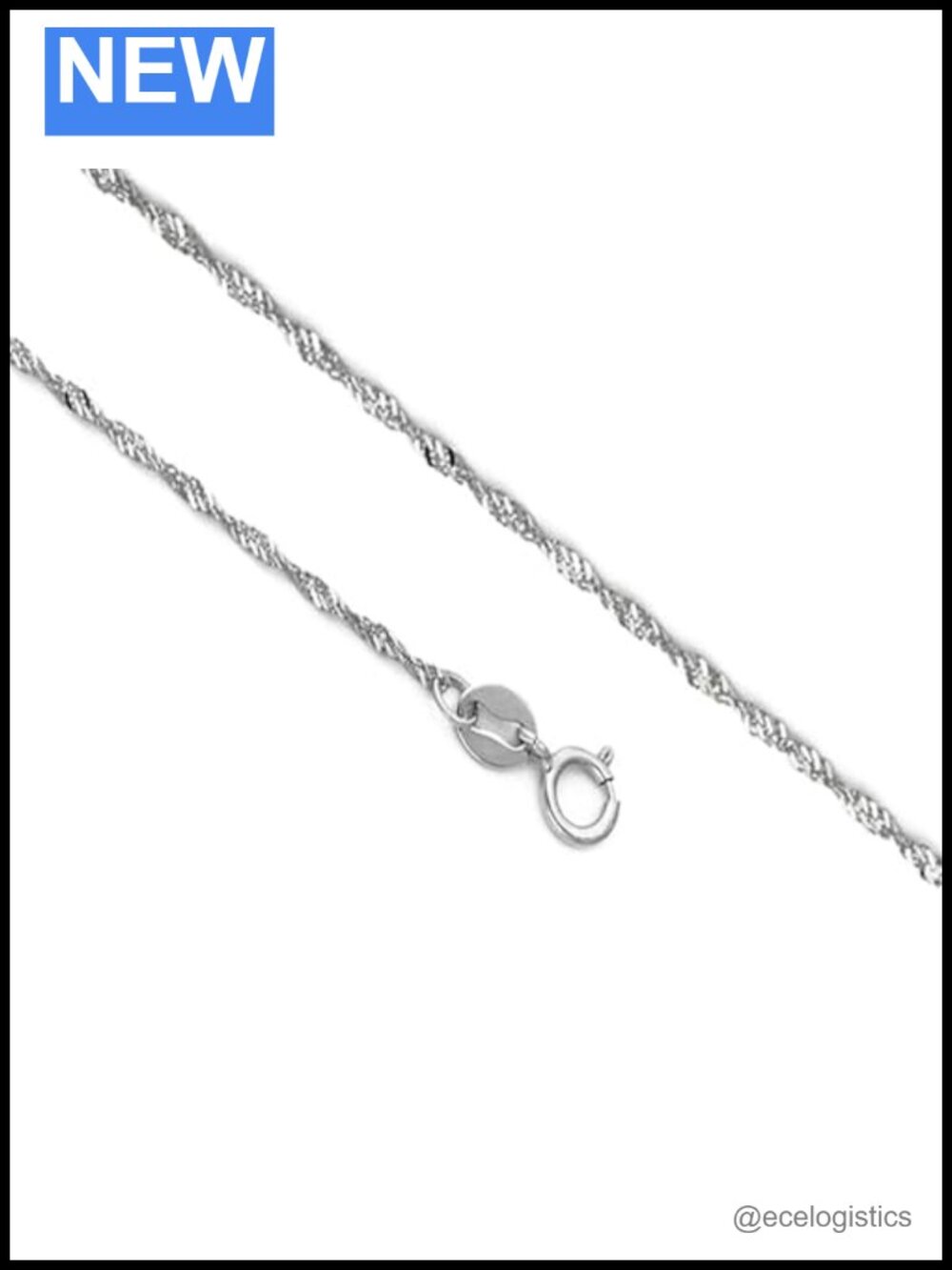 14k Real Gold Singapore Chain Necklace